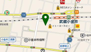 toto取扱 武蔵小金井イトーヨーカドーチャンスセンターの地図画像