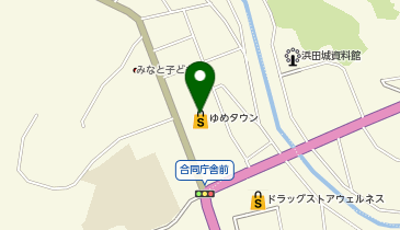 toto取扱 浜田ゆめタウンチャンスセンターの地図画像