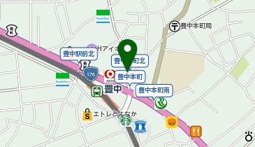 toto取扱 チャンススポット豊中の地図画像