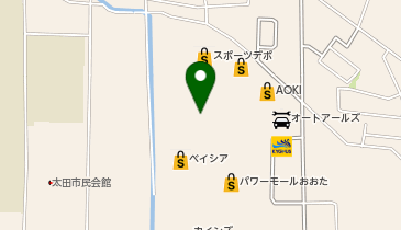 toto取扱 ベイシアおおたモールチャンスセンターの地図画像