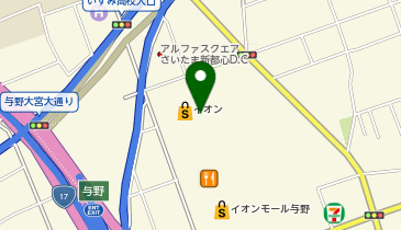 toto取扱 与野イオンチャンスセンターの地図画像