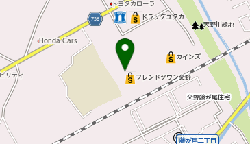 toto取扱 フレンドタウン交野宝くじ売場の地図画像