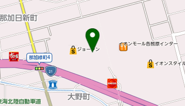 toto取扱 イオン各務原チャンスセンターの地図画像