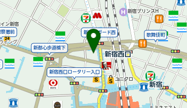 toto取扱 新宿チャンスセンターの地図画像