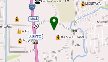 toto取扱 高槻カインズチャンスセンターの地図画像