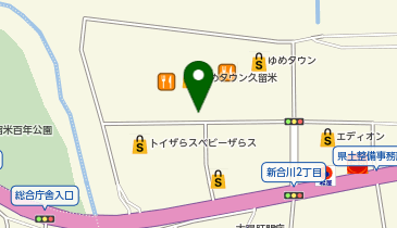 toto取扱 久留米ゆめタウンチャンスセンターの地図画像