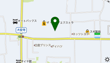 toto取扱 大安寺イオンチャンスセンターの地図画像