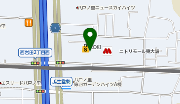 toto取扱 ニトリモール東大阪チャンスセンターの地図画像