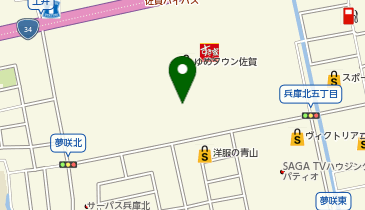 toto取扱 佐賀ゆめタウンチャンスセンターの地図画像