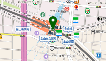 toto取扱 名鉄生活創研宝くじセンター 金山駅店の地図画像