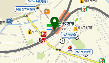 toto取扱 ドリームスクウェア京阪枚方市駅の地図画像