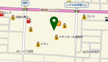 toto取扱 宝くじ神社イオンモール盛岡南チャンスセンターの地図画像