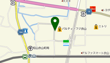 toto取扱 衣山フジチャンスセンターの地図画像