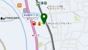 toto取扱 多田イズミヤチャンスセンターの地図画像