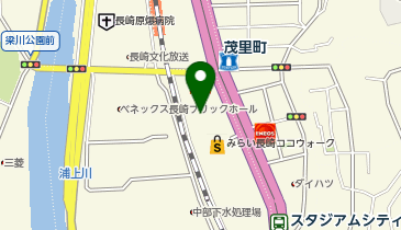 toto取扱 みらい長崎ココウォークチャンスセンターの地図画像