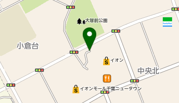 toto取扱 千葉ニュータウンイオンチャンスセンターの地図画像