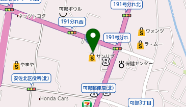 toto取扱 可部サンリブチャンスセンターの地図画像