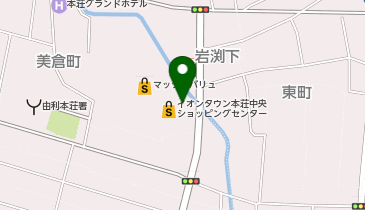 toto取扱 本荘中央チャンスセンターの地図画像