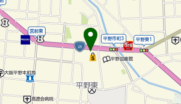 toto取扱 平野東チャンスセンターの地図画像