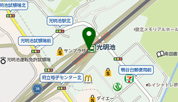 toto取扱 光明池宝くじ売場の地図画像