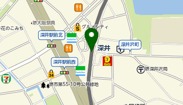 toto取扱 深井プラザ宝くじ売場の地図画像