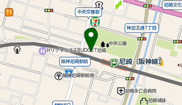 toto取扱 阪神尼崎チャンスセンターの地図画像