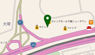 toto取扱 カインズモール千葉ニュータウンチャンスセンターの地図画像