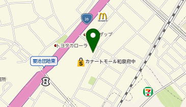 toto取扱 カナートモール和泉府中チャンスセンターの地図画像
