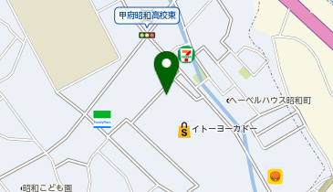 toto取扱 甲府昭和イトーヨーカドーチャンスセンターの地図画像