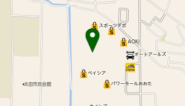 toto取扱 ベイシアおおたモールチャンスセンターの地図画像