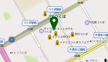toto取扱 つくばトナリエキュートチャンスセンターの地図画像