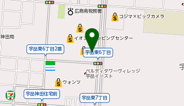 toto取扱 宇品イオンチャンスセンターの地図画像