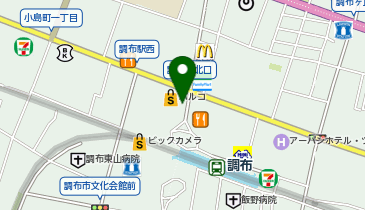 toto取扱 調布パルコチャンスセンターの地図画像