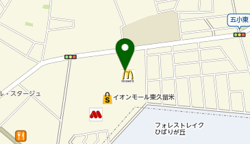 toto取扱 東久留米イオンチャンスセンターの地図画像