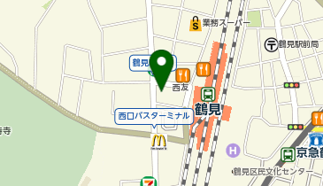 toto取扱 鶴見西友チャンスセンターの地図画像