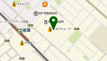 toto取扱 若葉ウォークチャンスセンターの地図画像