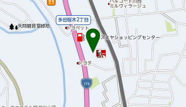 toto取扱 多田イズミヤチャンスセンターの地図画像