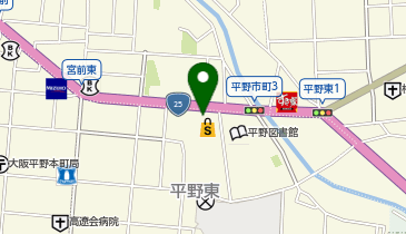 toto取扱 平野東チャンスセンターの地図画像