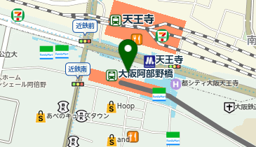 toto取扱 宝くじ売店 あべのハルカス店の地図画像