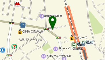 toto取扱 弘前駅前宝くじ売場の地図画像