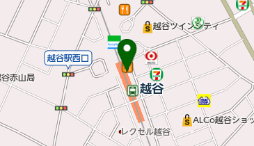 toto取扱 東武越谷サービスショップ(宝くじ売場)の地図画像