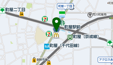 toto取扱 町屋駅前ロッタリーショップの地図画像