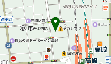 toto取扱 高崎高島屋ドリームスクエアの地図画像