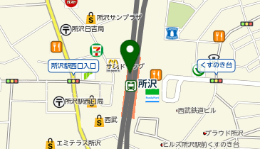 toto取扱 所沢 大黒天宝くじの地図画像