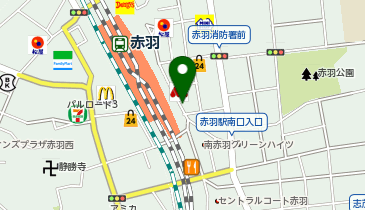 toto取扱 宝くじロトハウス 赤羽駅南改札口店の地図画像