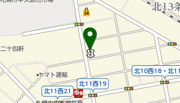 toto取扱 北海信用金庫中央市場支店の地図画像