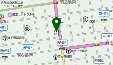 toto取扱 網走信用金庫本店の地図画像