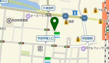 toto取扱 秋田信用金庫秋田駅前支店の地図画像