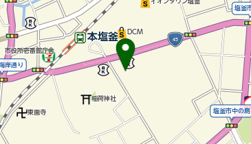 toto取扱 杜の都信用金庫塩竈営業部の地図画像