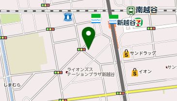 toto取扱 川口信用金庫南越谷支店の地図画像